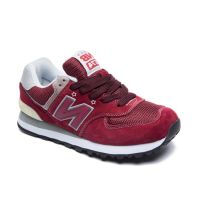 รองเท้าผ้าใบ N ไซส์ 42-44 สีแดงเข้ม ไวน์แดง ผ้าใบสไตล์นิวบาลานซ์ KR0827RD