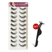 MAANGE ขนตาปลอม บอกต่อ High 3D แพ็ค 10 คู่ False Eyelashes