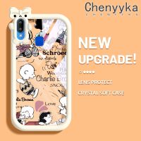 เคส Chenyyka สำหรับ VIVO Y91 Y91i Y95เคสลายการ์ตูนสนูปี้สีสันสดใสเคสเลนส์กล้องถ่ายรูปลายสัตว์ประหลาดน้อยน่ารักเคสความคิดสร้างสรรค์โปร่งใสเคสกันกระแทกแบบใสนิ่มปลอกซิลิโคน