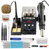 SMD BGA Rework Desoldering Solder Station 8586 110V 220V 760W ESD Soldering Iron Hot Air Heat สำหรับเชื่อมซ่อมชุดเครื่องมือ