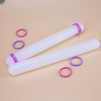 2 Pcs Adjustable Rolling Pin with Removable Rings Non Stick Fondant Rolling Pin for Dumpling Dough Roller Baking Dough Pastries Bread  Cake Cookie Acc