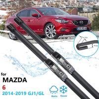 ใบมีดไม้เช็ดรถสำหรับ Mazda 6 2014 2015 2016 2017 2018 2019 GJ GL Atenza Mazda6กระจกหน้าอุปกรณ์เสริมรถยนต์ที่ปัดน้ำฝน