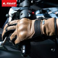 【CW】LS2 gloves Motorcycle gloves Retro all-season breathable touch screen Mens motorcycle racing gloves motocross gloves