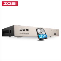 ZOSI 1080P 8 Channel 8CH AHD CVI TVI CVBS DVR 1920*1080 2MP ระบบรักษาความปลอดภัยตัวบันทึกวิดีโอวงจรปิดไฮบริด