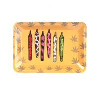 【YF】 Tobacco Rolling Tray 18x12.5CM Herb Tinplate Plate Smoking Accessories Cigarette For Grinder