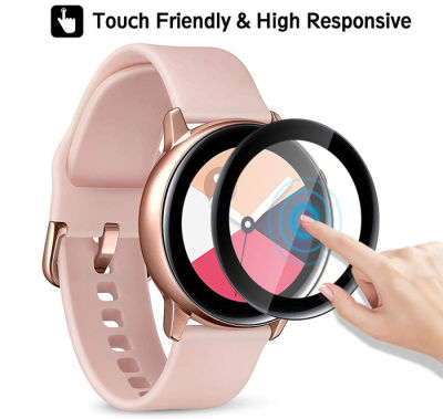 ฟิล์มเต็ม2ชิ้นล็อตสำหรับ Samsung Galaxy Watch Active GLAS ฟิล์มกันรอยหน้าจอ