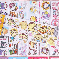 ใหม่ สติกเกอร์ ลายการ์ตูน Sanrio Kuromi Melody น่ารัก สําหรับตกแต่งสมุดไดอารี่ DIY