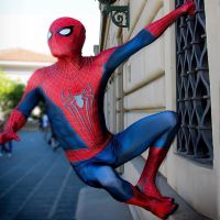 The Amazing Costume Cosplay SpyBoy Zentai Suit Printed Spandex Lycra Superhero Halloween Costume For Adult/Kids