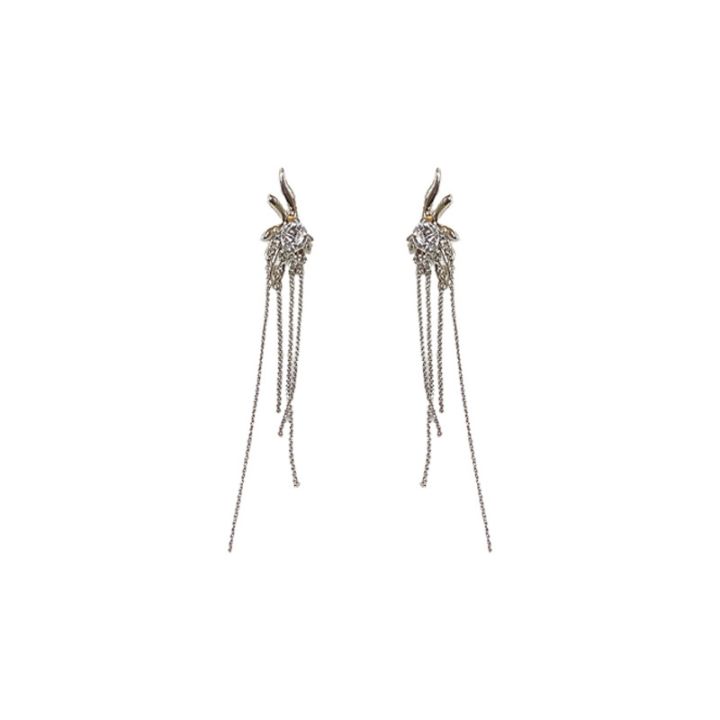 cod-irregular-diamond-studded-geometric-lava-tassel-ear-clip-fashion-temperament-no-hole-bone-personality-earrings-wholesale-women