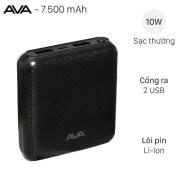 Pin sạc dự phòng7500mAh AVA DS004-BK Đen hàng like new giá rẻ đẹp mới 98