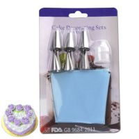 【hot】∋﹉  8PCS/bag Silicone Icing Piping Pastry   6 Nozzle Decorating Tips Fondant Tools