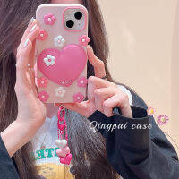 สีชมพูรักดอกไม้เคสโทรศัพท์สำหรับ iphone13promax สามมิติรักเคสโทรศัพท์สำหรับ iphone12 น่ารักรักโทรศัพท์จี้สำหรับ iphone11 ซิลิโคนเคสโทรศัพท์