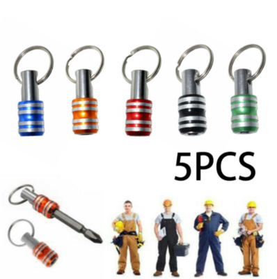 5Pcs Screwdriver Holder Bits Release Set Chain Shank Hex 1/4"