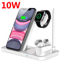 NOHON Qi Wireless Charger Fast Charging For iPhone 12 11 Pro X XS XR Apple Watch AirPods Dock Station 15W 4 IN 1 Phone Holder