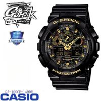 ของแท้ Casio G-Shock Watch for men นาฬิกา รุ่น GA-100CF-1A9DR นาฬิกาข้อมือผู้ชาย สายเรซิ่น กันกระแทก กันน้ํา 100% สีดํา  รับประกัน 1 ปี