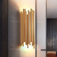 Creative Metal Wall Light Retro Gold Livingroom Bedroom Aisle Lamp Decor Home Wall Sconce Lighting Fixture