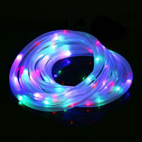 Rainbow RGB Neon Led String Light Strip USB พลังงานแสงอาทิตย์24Key Retome ควบคุม360รอบนีออนเชือกไฟตกแต่ง9สี