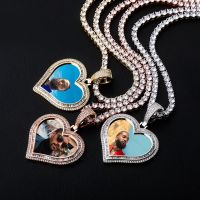 [COD] Jinao Jewelry European and Explosive Memory Photo Custom Double-layer Couple Pendant Hip-Hop Necklace