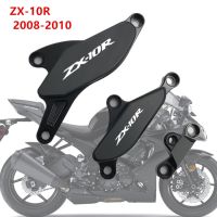 ✦ อุปกรณ์เสริมกันล้มกันตกสำหรับรถมอเตอร์ไซค์คาวาซากิ ZX10R ZX-10R 2008-2010ป้องกันเครื่องยนต์อะลูมิเนียมป้องกันการชน