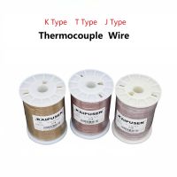 3เมตร-KX ประเภท Thermocouple ลวดสแตนเลสโล่ไฟเบอร์ถักเปียฉนวนเซ็นเซอร์อุณหภูมิสูงชดเชยสาย2*0.4/2*0.5/2*0.6/2*0.4/2*7*0.2