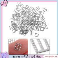 WINOMO 100pcs mini fastener ปรับสไลด์หัวเข็มขัดเข็มขัดเข็มขัดโลหะปุ่ม buckle tri-glide สำหรับตุ๊กตา DIY