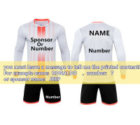 2019 Adult Men Children Football Jerseys Boys girls Soccer Clothes Sets Long sleeve Kids training Uniforms Tracksuit customized