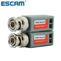 【】 Invitar Solution ESCAM 10ชิ้น (5คู่) Ahd/tvi/cvi กล้องวงจรปิด BNC บิดวิดีโอแบบ Passive เครื่องรับส่งสัญญาณบาลันสายโคแอกซ์กล้อง CAT5สายเคเบิลยูทีพี DVR กล้องที่มีแกนกลางร่วมกัน