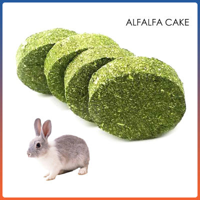 3Pcs กระต่าย Molar หญ้าอัลฟัลฟาเค้กสัตว์เลี้ยงหนูกระรอกหญ้าขนมเค้กทานเล่นเคี้ยวอาหาร