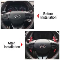 For Hyundai Avante Turbo AD Elantra GT Sport 2017 2018 2019 2020 Car Steering Wheel Shifter Paddles Gear Extension DSG Stickers