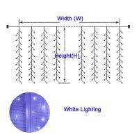 【✆New✆】 wangshenghui ไฟตกแต่งม่านแสงไฟพวงดอกไม้ Led 3M X 3M สำหรับห้องนอนแต่งงานบ้านปาร์ตี้ปีใหม่ไฟสายสำหรับวันหยุด