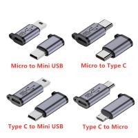 ชนิด C ตัวเมียเป็น Micro USB/Typec ตัวเมียเป็น Mini USB/ไมโคร USBตัวเมียเป็นประเภท C/ไมโคร USBตัวเมียไปยัง Mini อะแด็ปเตอร์เชื่อมต่อ USB