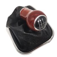 12MM 6-Speed Manual Gear Shift Knob Shifter Lever Gaiter Boot for -Bora Golf Jetta MK4