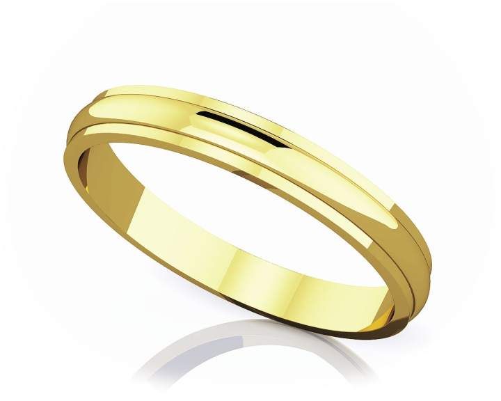 แหวนหมั้นทอง-18k-แบบเกลี้ยง-3-mm-comfort-fit-classic