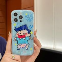 สำหรับ iPhone case เคสไอโฟน 11-14Plus14Pro14Promax การ์ตูน หมุนได้ Crayon Shin-chan เคส compatible for iPhone 7 8 plus se2020 11 12 13 14 pro max case