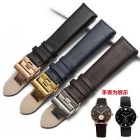 ❀❀ watch strap leather male butterfly buckle female adaptation AR0382 0385 0386