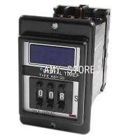 ;.[- ASY-3D AC 220V 2NO 2NC 8P 999 Seconds 999Sec 3-Digit Display Timer Relay W Base ASY-3D