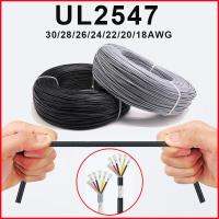 ✒ UL2547 Signal Shielded Cable 22 24 26 28 AWG PVC Insulated 2 3 4 Cores Amplifier Audio Copper Wire Headphone DIY Control Line