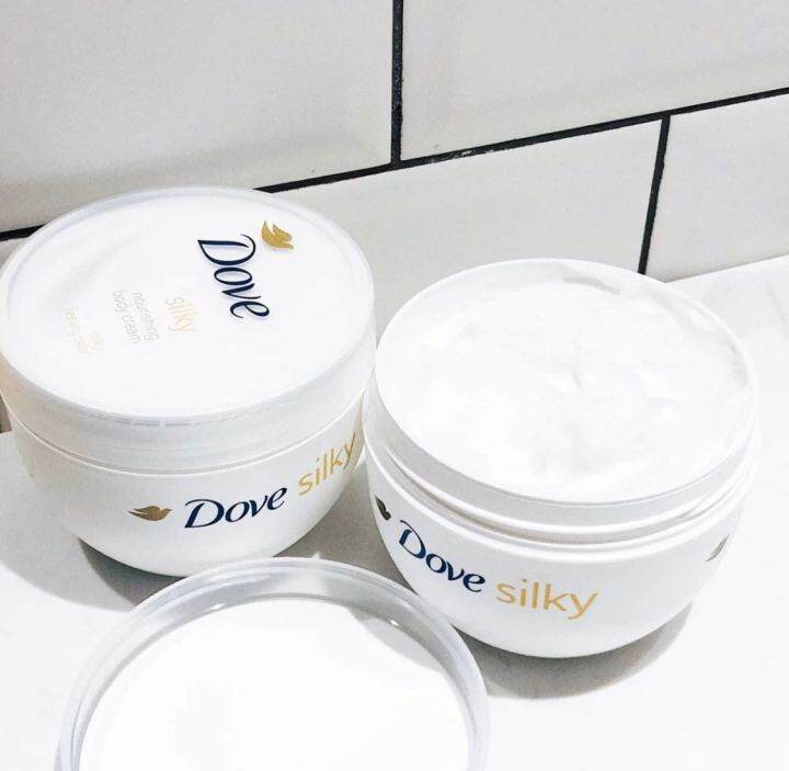 [Silk Smooth] Dove Brightening โลชั่นทาตัวMoisturizer สีขาวขนาดใหญ่