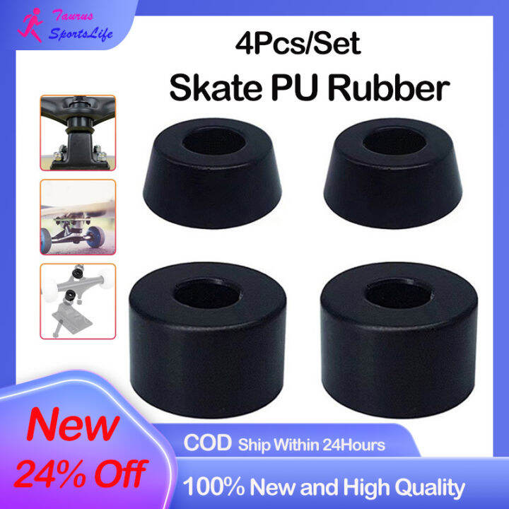 4Pcs/Set Skateboard Pivot Caps 95A Pivot Tube Shock Absorber Bushings