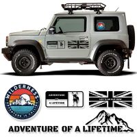 Stripes Graphic Vinyl Decal Adventure Of Lifetime Off-Road SUV Car Window Body Car Sticker For Jimny Wrangler Defender Universal