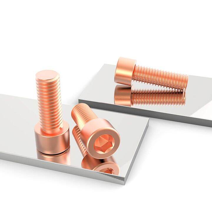 red-copper-cup-head-cylindrical-head-hexagon-socket-bolt-screw-m3-m8-nails-screws-fasteners