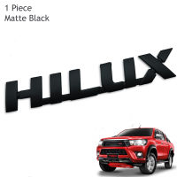 โลโก้ logo Hilux Hi-lux ไฮลักซ์ ไฮลักค์ ไฮลัก สีดำด้าน จำนวน 1 ชิ้น สำหรับใส่ รถ Toyota Hi-lux Hilux Revo รีโว่ Rocco ร็อคโค่ 2015 2016 2017 2018 2019