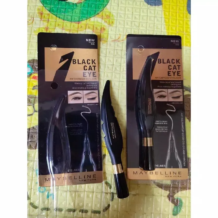 DAUN MAY HITAM / Eyeliner Spidol Maybelline Daun Hitam Casing Hitam
