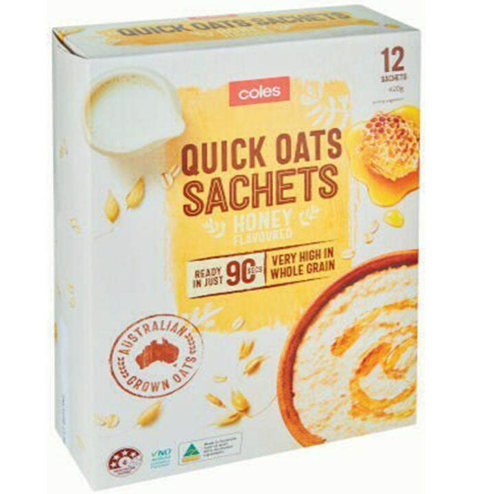 Coles Quick Oats Sachets Original 420g Lazada PH