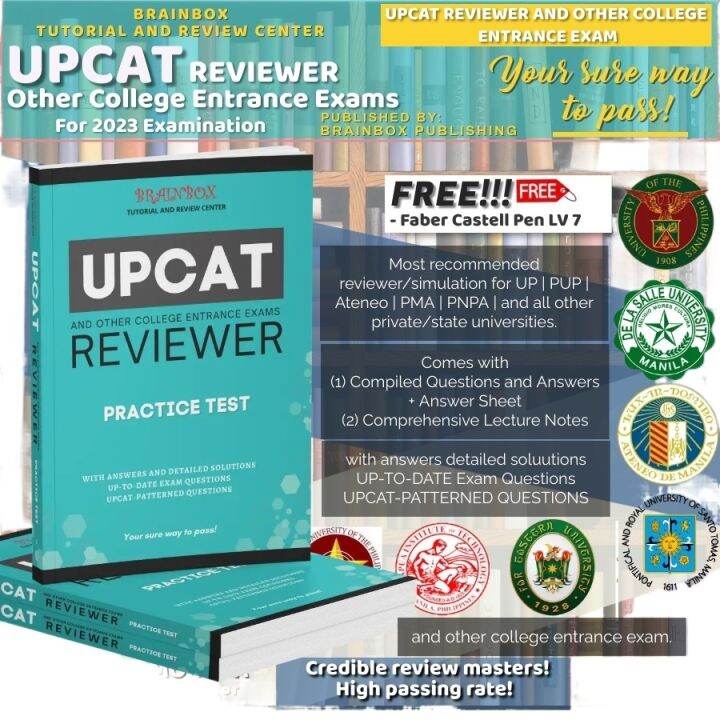 【COD】 BRAINBOX UPCAT REVIEWER - FOR 2023 EXAMINATION | Lazada PH