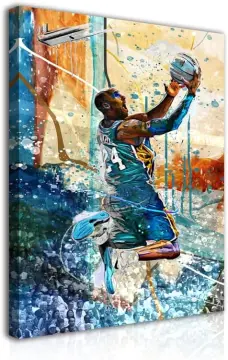 Nipsey Hussle Kobe Bryant Poster Canvas Wall Art, Mamba Mentality