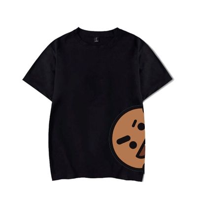 Harajuku Kawaii JIMIN V Korean Style K Pop Kpop K-pop Tshirt T Shirt The Same Paragraph Short Sleeve Loose T-shirt Tee Tops