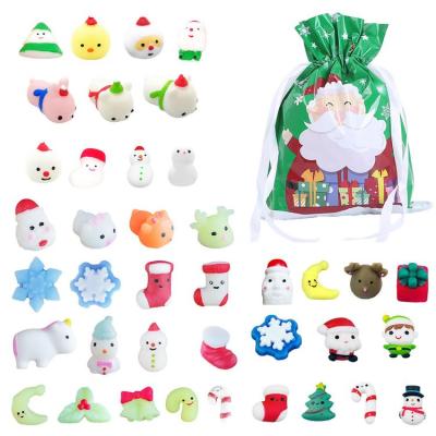 Christmas Series Squishys Toy Santa Claus Anti-stress Ball Squeeze Mochi Rising Toys Abreact Soft Squishys Stress Relief toy candid