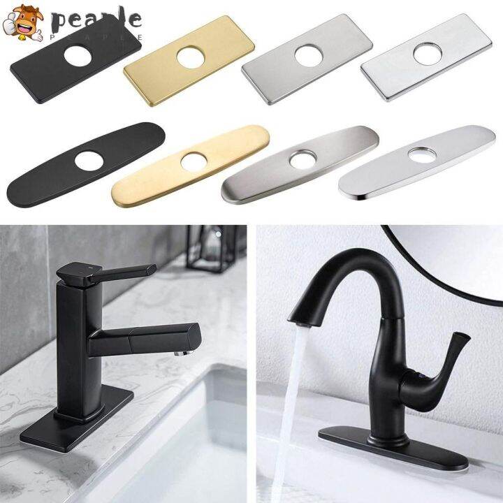 ☟PEAPLE Faucet Plate Hole Cover Bathroom Kitchen Sink Decorative Panel