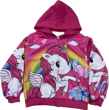 Faux shearling jacket - Light pink/Unicorn - Kids | H&M IN